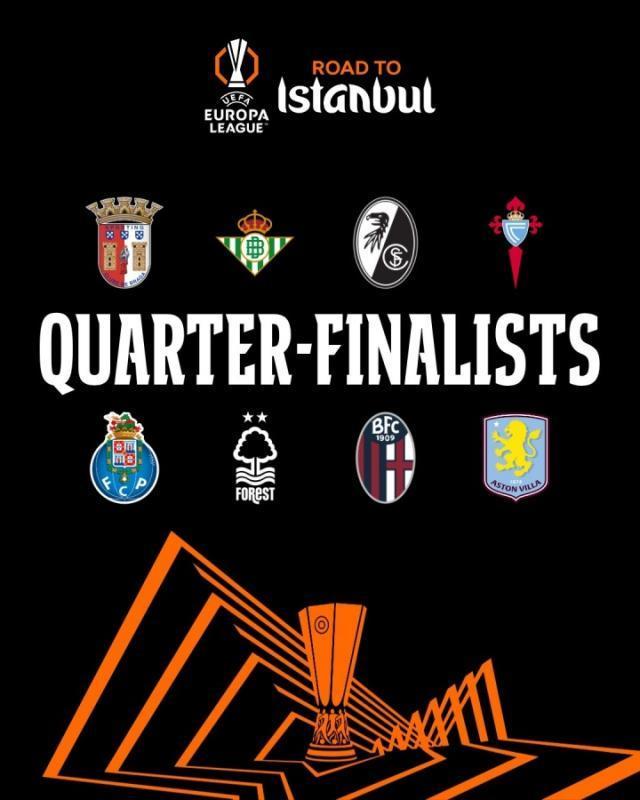 【早报】欧联、欧协联八强全部出炉！